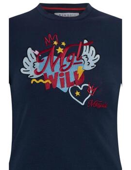 Camiseta Marino Cuello Caja Corazón