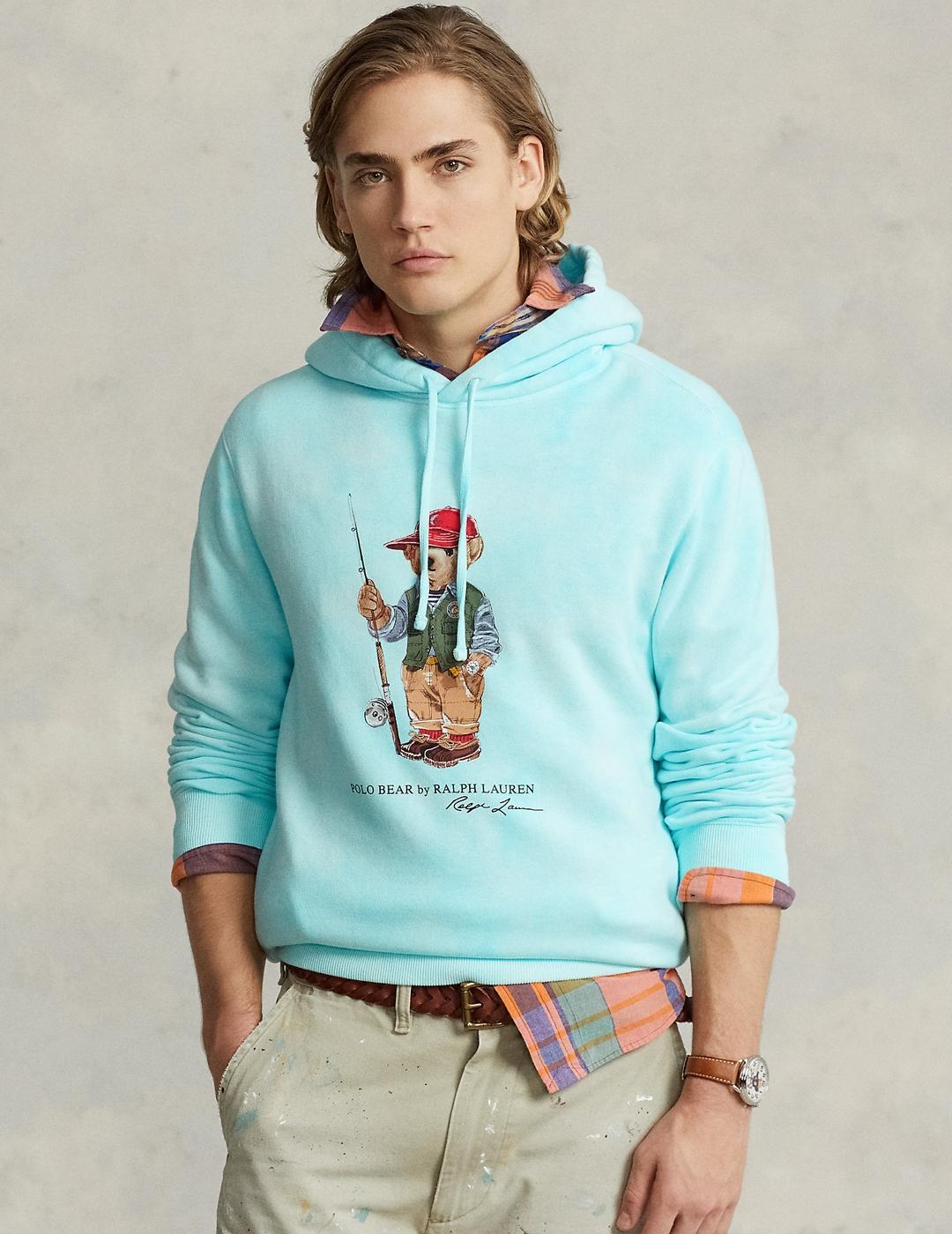 Sudadera Polo Ralph Lauren Bear de felpa tie-dye