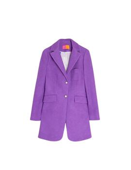 Abrigo Vilagallo Oxford  Purple Italy Wool