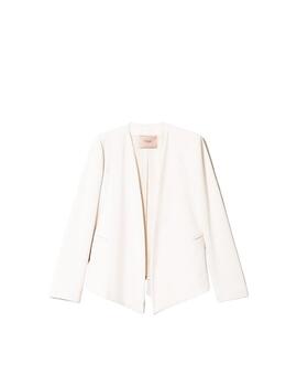 Chaqueta blazer TWINSET abierta de crepé de cady