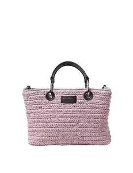 Bolso shopper MyEA Bag pequeño de rafia acolchado