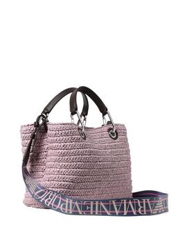 Bolso shopper MyEA Bag pequeño de rafia acolchado