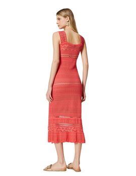 Vestido TWINSET midi de punto de encaje