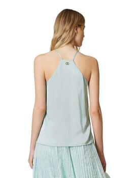 Top TWINSET de raso con tirantes