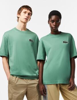 Camiseta Lacoste unisex loose fit en algodon