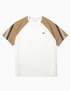 Camiseta Lacoste Sport regular fit con raya