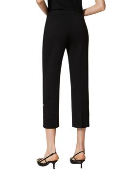 Pantalones TWINSET cropped con botones Oval T