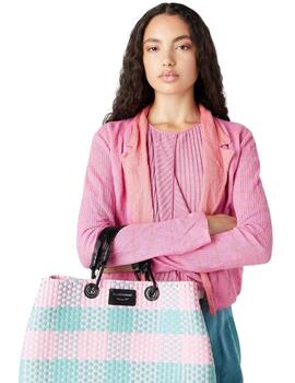 Bolso shopper MyEA Bag mediano trenzado a cuadros