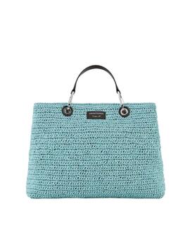 Bolso shopper MyEA Bag mediano en rafia acolchado