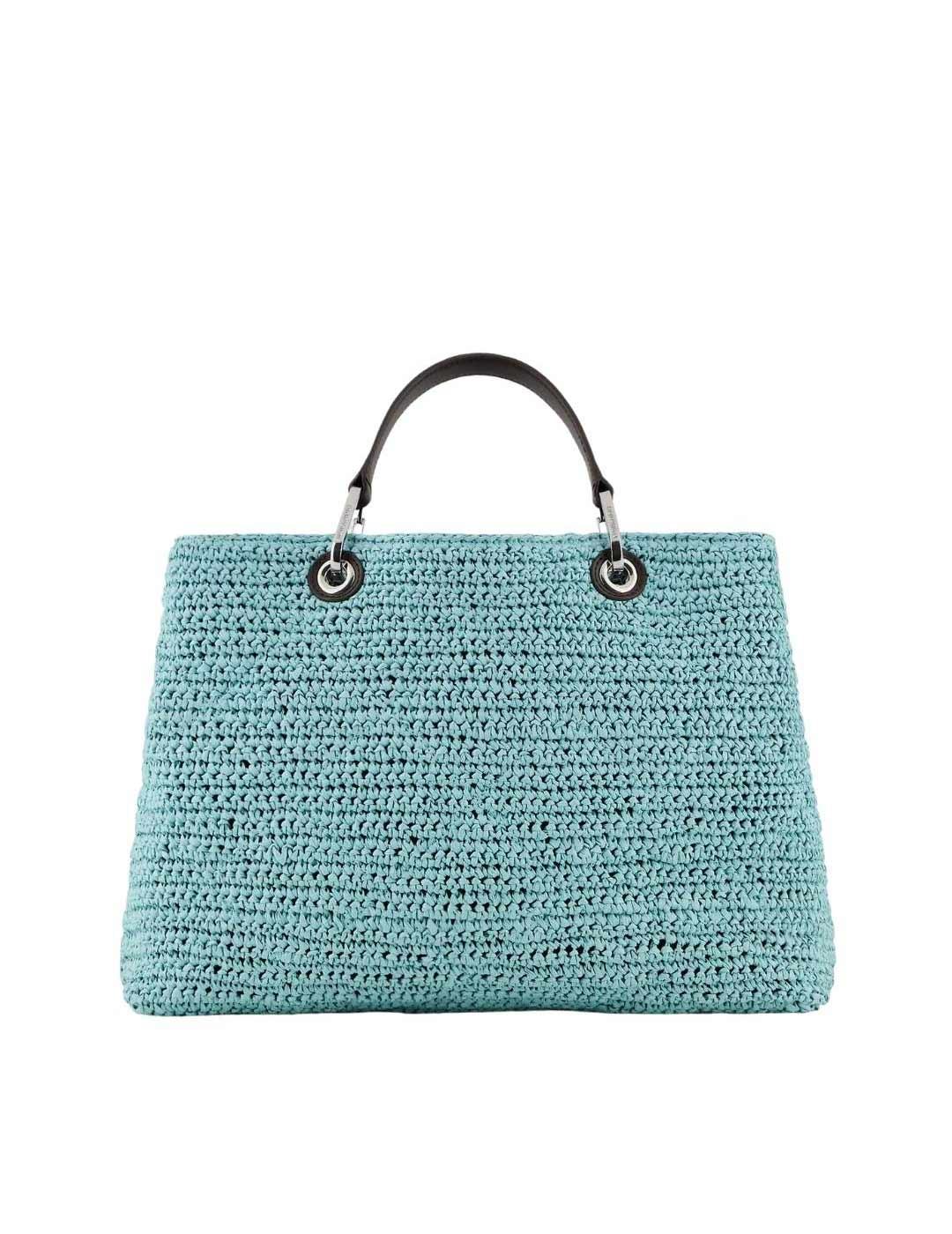 Bolso shopper MyEA Bag mediano en rafia acolchado