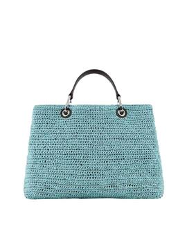 Bolso shopper MyEA Bag mediano en rafia acolchado