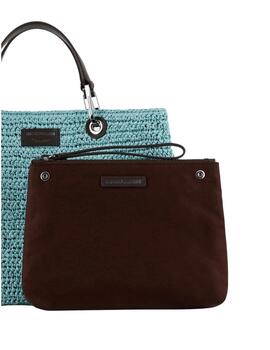 Bolso shopper MyEA Bag mediano en rafia acolchado