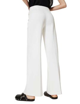 Pantalones TWINSET de pernera ancha botones Oval T