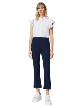 Pantalones TWINSET cropped con cuentas