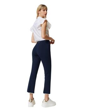 Pantalones TWINSET cropped con cuentas