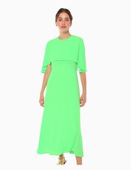 Vestido Vilagallo Gracie Green Georgette