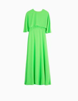 Vestido Vilagallo Gracie Green Georgette