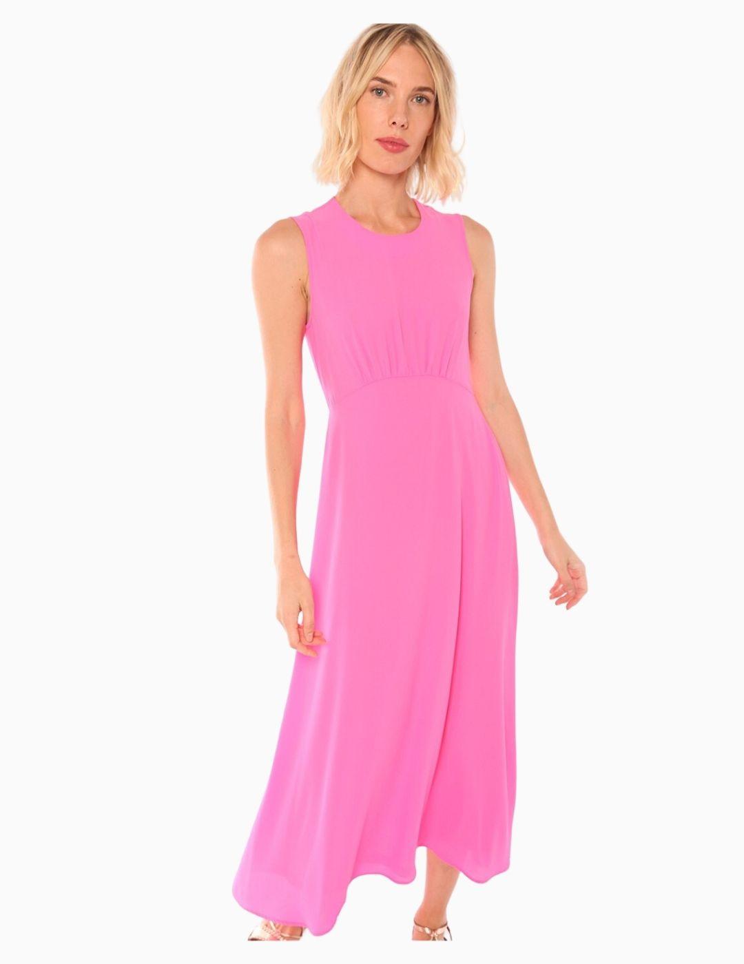 Vestido Vilagallo Gracie Pink Georgette