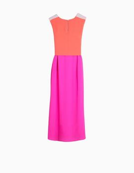 Vestido Vilagallo Tina Pink Georgette