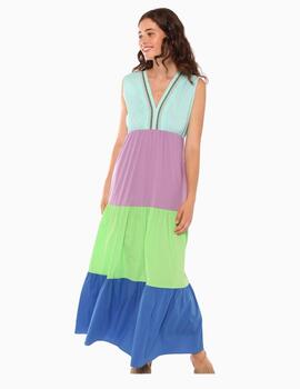 Vestido Vilagallo Gadea Acqua Poplin