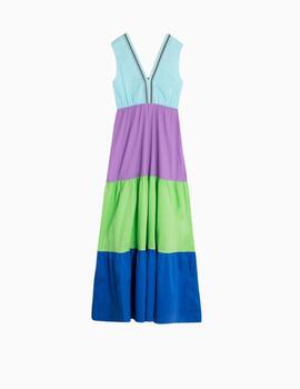 Vestido Vilagallo Gadea Acqua Poplin