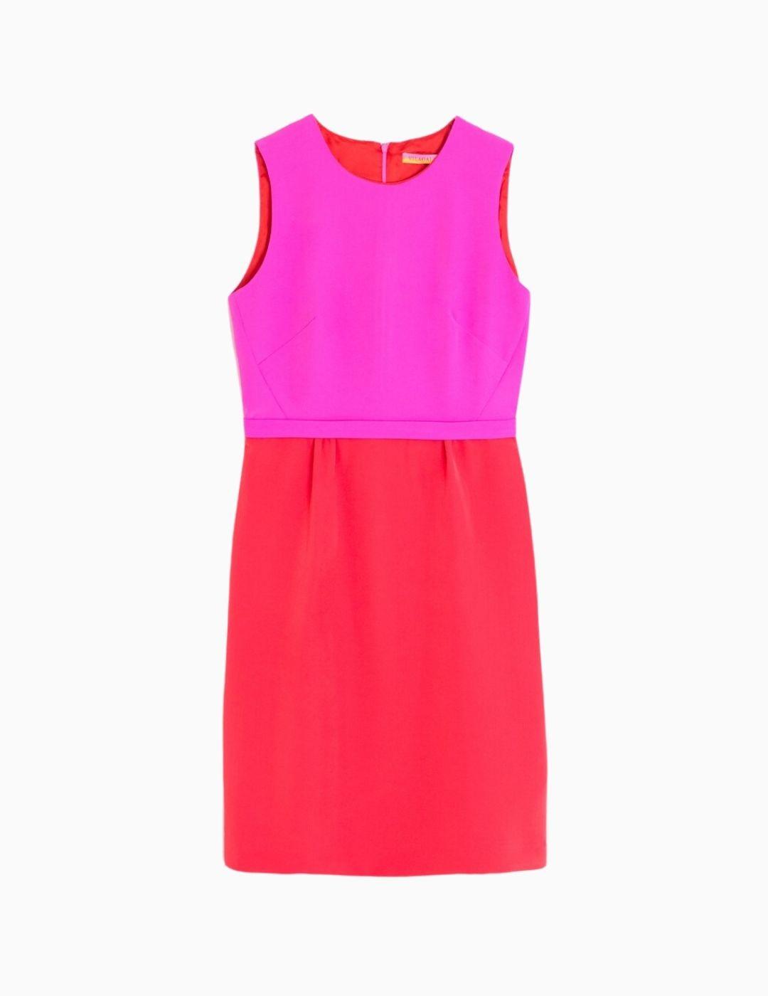 Vestido Vilagallo Olivia Coordinado Coral Red Crep