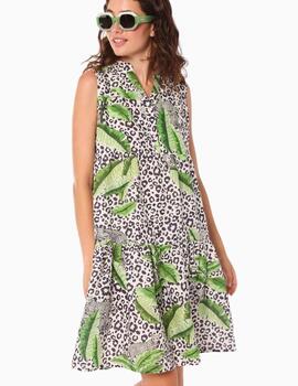 Vestido Vilagallo  Marcella Saravi Print