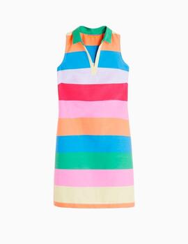 Vestido Vilagallo Cassie Colima Stripe