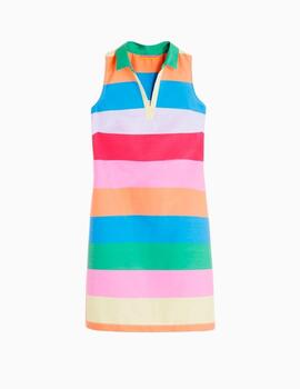 Vestido Vilagallo Cassie Colima Stripe