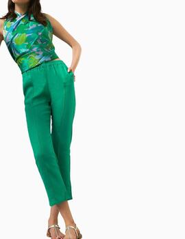 Pantalón Vilagallo Clarise Green Linen