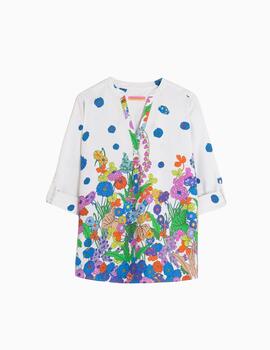 Camisa Vilagallo Francina Villandry Print