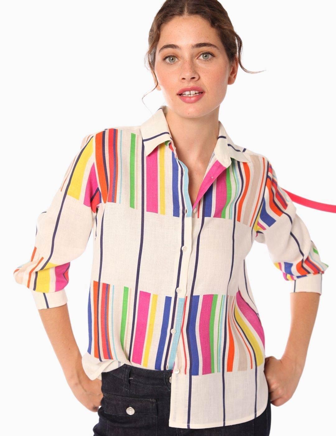 Camisa Vilagallo Sara Atrani Print