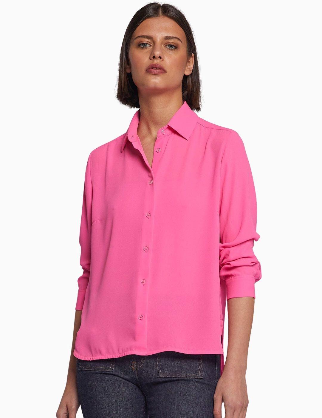 Camisa Vilagallo Isabella Pink Goergette
