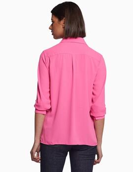 Camisa Vilagallo Isabella Pink Goergette