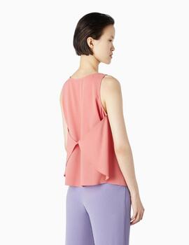 Top Emporio Armani acampanado