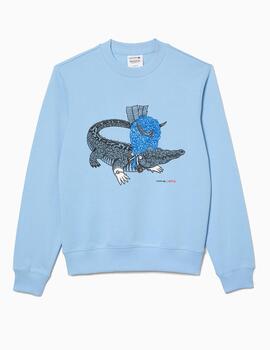 Sudadera Lacoste x Netflix en felpa de algodon