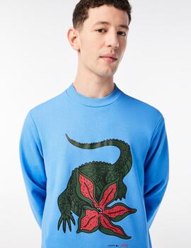 Sudadera Lacoste x Netflix en felpa de algodon