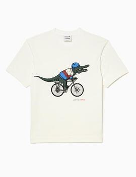 Camiseta Lacoste x Netflix en algodon ecologico