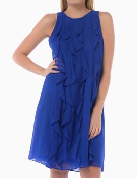 Vestido EMME con volantes azul