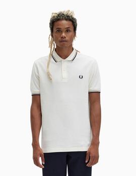 Polo Fred Perry con ribetes con dos franjas