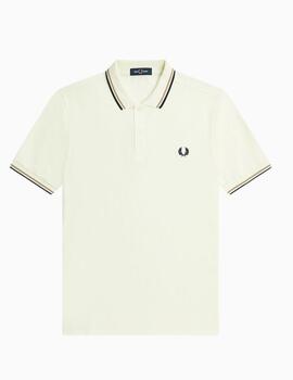 Polo Fred Perry con ribetes con dos franjas