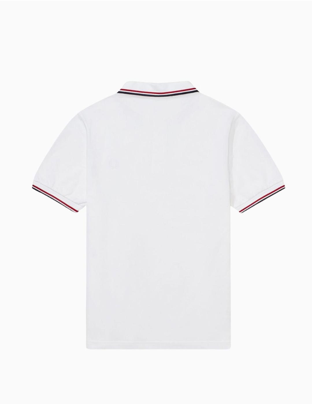 Polo Fred Perry con ribetes con dos franjas