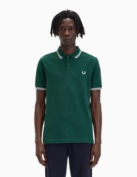 Polo Fred Perry con ribetes con dos franjas