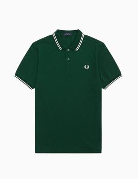 Polo Fred Perry con ribetes con dos franjas