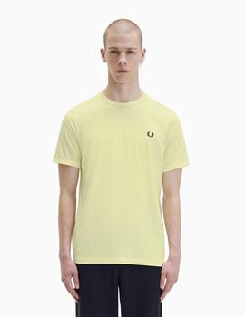 Camiseta Fred Perry Ringer amarillo