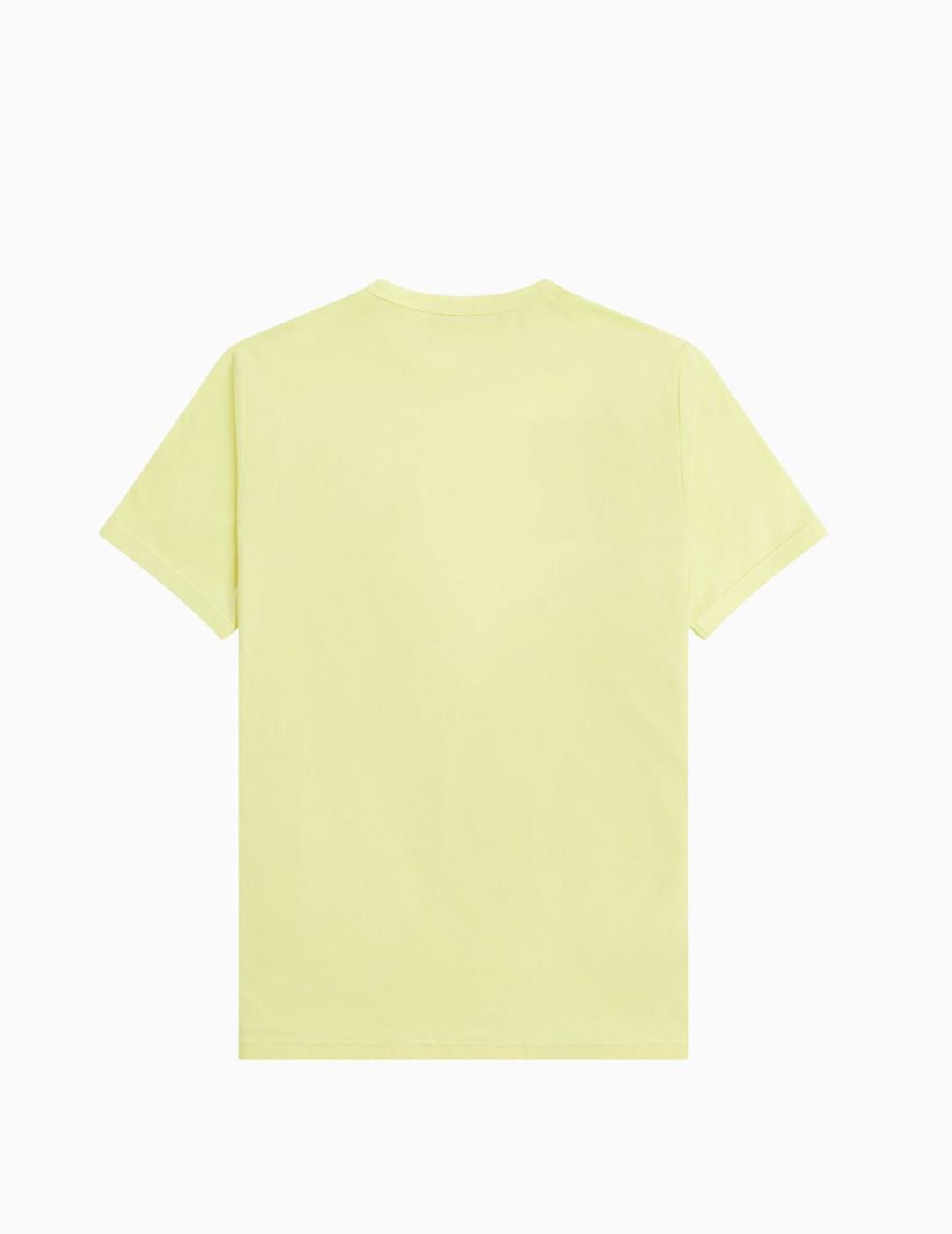 Camiseta Fred Perry Ringer amarillo