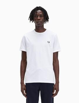 Camiseta Fred Perry ringer  blanca