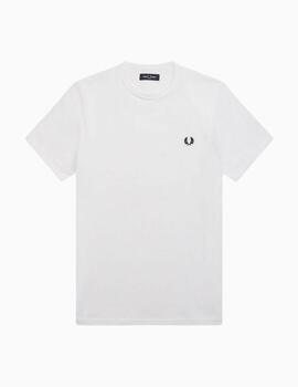 Camiseta Fred Perry ringer  blanca