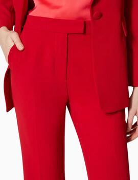 Pantalón TWINSET evasé de crepé de cady