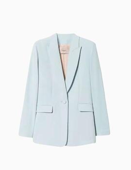 Chaqueta TWINSET blazer de crepé de cady verde